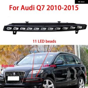 4L0953041E 4L0953042E アウディ Q7 2010-2015 DRL ウィンカーランプ ランニングランプ 11 LEDライト ダイナミックランニングランプ