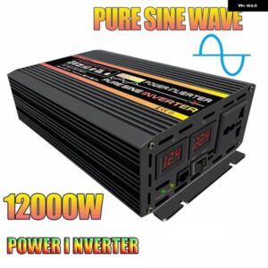 12000W 弦波インバーター DC12V 24V 48V 60V ～ 220V 車用ソーラーインバーター ソケットトランス 電力変換器 電力インバーター