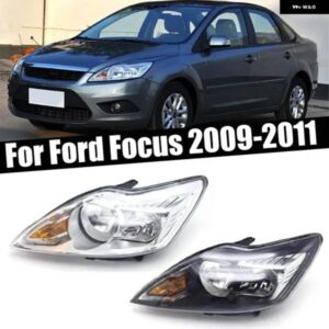 フォード フォーカス 2009-14 車用ライト フロント バンパー ヘッドライト デイライト シグナルランプ オート ヘッドライト アセンブリ