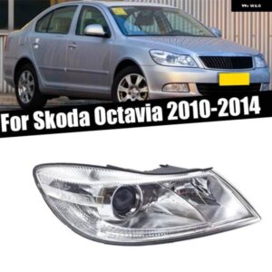 シュコダ オクタビア 2010-14 カーアクセサリー フロント バンパー ヘッドライト ドライビングライト シグナルランプ ヘッドライト アセンブリ