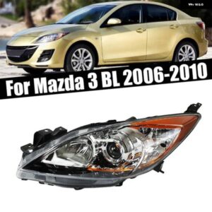 カーアクセサリー ヘッドライト マツダ 3 BL 2006 2007 2008 2010 フロント バンパー ヘッドランプ ドライビングライト シグナルランプ ハウジング バルブ