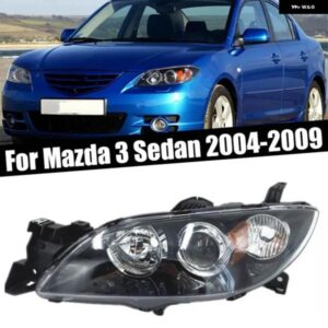 フロント ヘッドライト マツダ 3 セダン 2004-09 カーアクセサリー ハロゲン ヘッドランプ ランプターンドライバーライト ハウジング