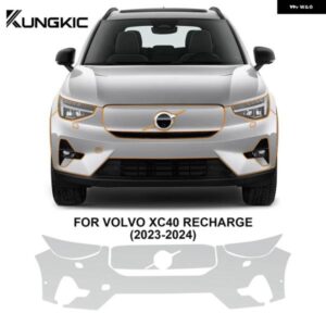 8.5ミル 傷防止 プレカット TPU PPF ボルボ XC40 リチャージ 2023 2024 車用ペイント フィルム ボディ ステッカー