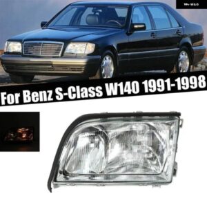 メルセデス ベンツ S クラス W140 1991-1998 車用ハロゲンフロント バンパー ヘッドライト デイタイム ランニングライト ドライビングライト シグナルランプ