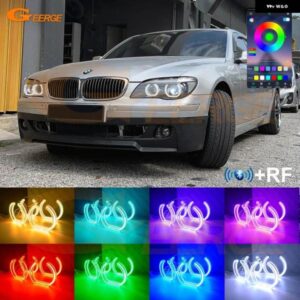 BMW E66 E65 フェイスリフト 740I 745I 750I 760I 750LI BLUETOOTH APP DTM M4 スタイル マルチカラー RGB LED エンジェルアイキット ハローリング