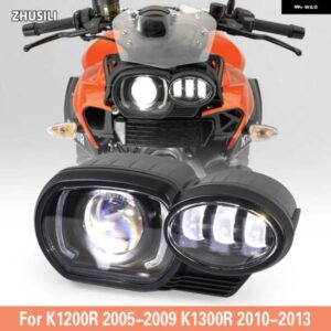 バイク 用LED ヘッドライト BMW K1200R 2005-2009 K1300R 2010-2013 ハイロービーム DRL
