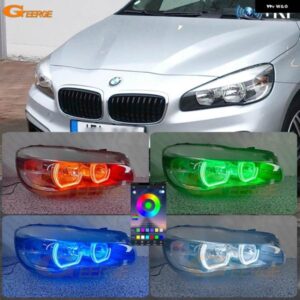 BMW 2シリーズ F45 F46 2013 2014 - 2018 BLUETOOTHアプリ 超高輝度マルチカラー DTM M4 スタイル RGB LEDエンジェルアイキット ハローリング