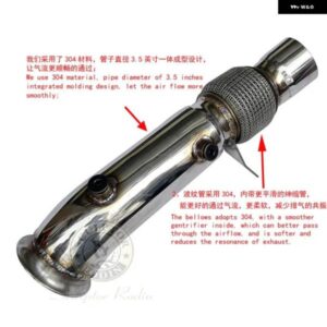 キャットレス縦樋 BMW N55 535I 640I F10 F12 F13