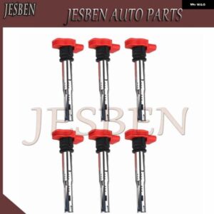 6PCS 06E905115E 07K905715F イグニッション コイル アウディ A4 A5 A6 AVANT A7 A8 Q5 Q7 CAYENNE 2.4 2.8 3.0 3.2 FSI QUATTRO 2004-2016