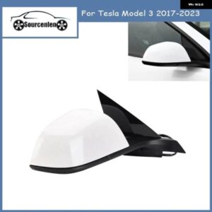 1個 車両フロントサイドバックミラー アセンブリ パワーフォールド テスラ モデル3 2017-2023 車用アクセサリー 51167177128