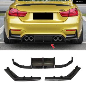 車用リア ディフューザー バンパー リップ ブーツ スポイラー 排気スプリッターリップ BMW F80 M3 セダン 4ドア F82 クーペ F83 M4 2015-2020