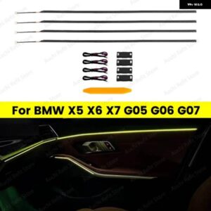 11色 4ドア LED アンビエントライト BMW X5 X6 X7 G05 G06 G07 自動車内装 装飾 ストリップ 装飾 ランプ 再アクセサリー