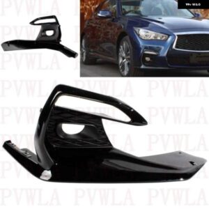 インフィニティ Q50 Q50L 2018-22 右側フロント バンパー カーアクセサリー フォグランプ ランプ グリル カバー 62256-6HJ0A