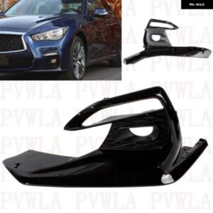 インフィニティ Q50 Q50L 2018-22 左側フロント バンパー カーアクセサリー フォグランプ ランプ グリル カバー 62257-6HJ0A