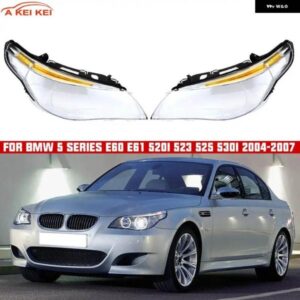 BMW 5シリーズ E60 520I 523 525 530I 2004-2007 車用ランプシェード ヘッドランプ カバー 旧型 ヘッドライト レンズ
