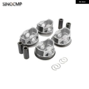 4個 1.8T EA888 エンジン ピストンセット +0.25 アウディ A3 A4 A5 VW PASSAT TIGUAN GTI SKODA OCTAVIA GOLF MK6 2012-2013