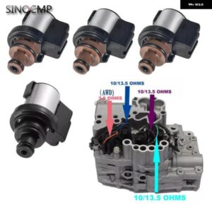 4個トルクコンバーター AWD 圧力 制御 ロックアップ ソレノイド 31825AA050 31706AA030 スバル CVT TR580 TR690 トランス ミッション