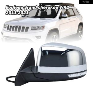 15ワイヤーバックミラー アセンブリ ジープ グランド チェロキー WK 2011-2022 ブラインド スポット インジケーター 付きサイドミラー カーアクセサリー