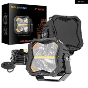 5インチ LED ヘッドライト 作業灯バーデイLED作業灯6000KスポットコンボLED ヘッドライト ATV車 トラック オフロード4X4