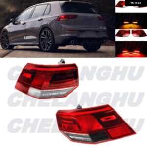 VW ゴルフ 8 MK8 2021-23ペア L+R 外側サイド テールライト リアランプ カーアクセサリー 5GH945093 5HG945094