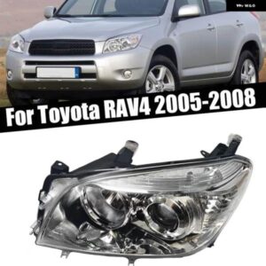 フロント バンパー ヘッドライト トヨタ RAV4 ACA36W ACA31W 2005-2008カーパーツフロント ヘッドランプ ドライビングライト ヘッドランプ バルブ 無