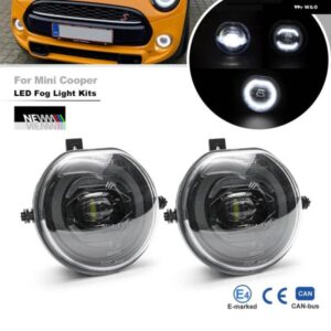 MINI COOPER F55 F56 F54 CLUBMAN F57 CABRIO 2014-17 3-IN-1 LED DRL HALO フォグランプ CANBUS BIMMER デイライト パーキング ライト