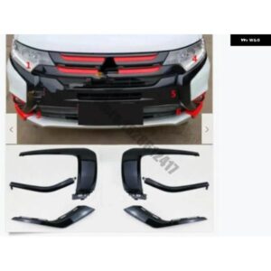 三菱 アウトランダー 2016-2020 車 ABS ピアノブラック フロント バンパー トリム フロント グリル フロント バンパー トリム カー スタイリング