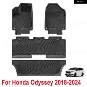 トランク マット TPE 車用フロアマット ホンダ オデッセイ 2018-2024 全ウェザー型 トランク マット カーゴライニング シートバック 汚れ防止マット