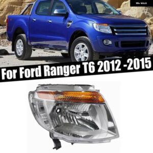 カーアクセサリー ヘッドライト フォード レンジャー T6 2012-15 フロント バンパー ヘッドライト ドライビングライト ヘッドランプ ハウジング バルブ 無