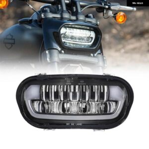 LED ヘッドライト キット FAT BOB 2008-2019 フロントランプ DRL ハイロービーム マウント ブラケット 付き