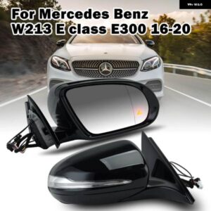 サイドミラー アセンブリ メルセデス ベンツ W213 E クラス E300 2016-2020 ヒーター付き ブラインド スポットライト ドアサイドミラー カーアクセサリー