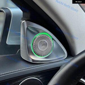 7/64色 3D 4D ロータリート レブル スピーカー メルセデス ベンツ W222 S クラス 2014-2020年式 RGB LED アンビエントライト カーホーン レトロフィット