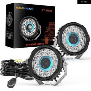 7インチ 汎用 LED ヘッドライト 作業灯バーデイ運転作業6000KスポットコンボLED ヘッドライト ATV車 トラック オフロード4X4