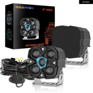 LED ヘッドライト 作業灯バー デイ運転用LED作業灯 6000KスポットコンボLED ヘッドライト ATV車 トラック オフロード4X4