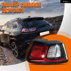 左外側 テールライト ジープ チェロキー 2019-21 カーアクセサリー テールライト ウィンカー ブレーキランプ