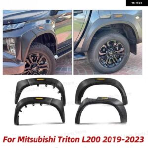 アクセサリー プラスチック リフレクター ホイールアイブロウフェンダーフレア 三菱 トライトン L200 2019-21-2023 カスタム ホイール マッドガード