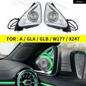 64色 4D回転ツイーター スピーカー メルセデス ベンツ W177 X247 GLA GLB A クラス 車用LED 3Dト レブル ホーンデコレーション REPART