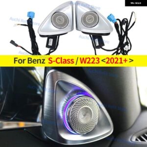 車用LED 64色 3D 4D 回転ツイーター スピーカー メルセデス ベンツ マイバッハ S クラス W223 S500L ホーン アンビエントライト レトロキット