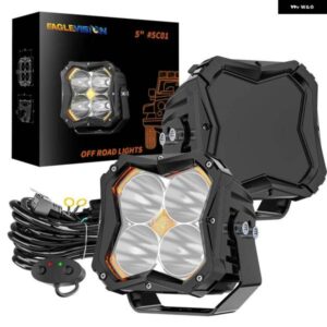 5インチLED ヘッドライト 作業灯バーデイ運転LED作業灯6000Kスポット ヘッドライト ATV車 トラック オフロード4X4