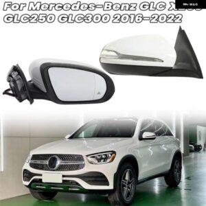 サイドドアミラー アセンブリ メルセデス ベンツ GLC X253 GLC250 GLC300 2016-2022 ヒーター付き ブラインド スポットライト ウィングミラー