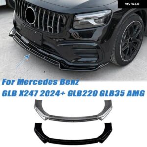 メルセデス ベンツ GLB X247 2024+ GLB220 GLB35 AMG 3ステージフロント バンパー リップ フロントスポイラー ディフューザー ボディガード カスタム キット