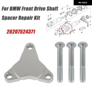 26207524371 車用フロントドライブシャフト スペーサー リペアキット シルバー BMW X5 E53 1999.08-2006.09 インナードライブシャフトアクセサリー