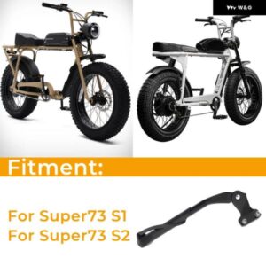 電動自転車 SUPER 73 S1/SUPER 73 S2 ブラック キック スタンド パーキング スタンド フットブレース サイド サポート フットライディングアクセサリー