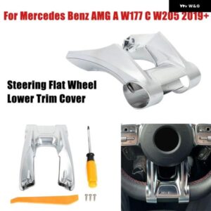 メルセデス ベンツ AMG スポーツ 2019+ A W177 B W247 C W205 E W213 G W463 GLS W257 車用ステアリングフラットホイールアンダー トリム カバー キット