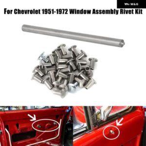 シボレー シボレー GMC ピックアップ 1951-1972 サバーバン C10 車用 ステンレス ベントウィンドウ アセンブリ リベットキット