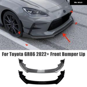 フロント バンパー フロントロアリップスポイラー スプリッター トヨタ GR86 2022+自動車アクセサリーボディ 外装 ガード 装飾 カスタム