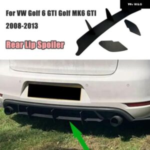 フォルクスワーゲン ゴルフ 6 MK6 GTI 2009-2013 車用 リア バンパー リップスポイラー テール 下側 リップ スプリッター ディフューザー ガードキット
