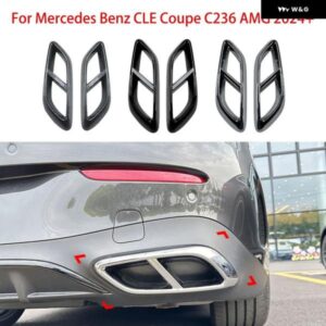 メルセデス ベンツ CLE クーペ C236 AMG 2024+ 車用テール 4本出し テール パイプ フレーム 自動車 外装 ガード 装飾 アクセサリー