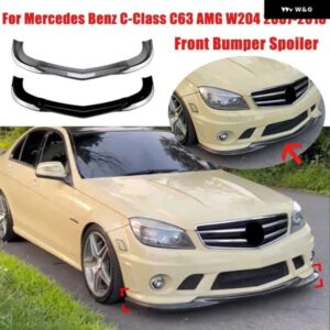 車用フロント バンパー リップスポイラー フロントアンダーチンスプリッター メルセデス ベンツ C クラス C63 AMG W204 2007-2010 オートエクステリアカバー