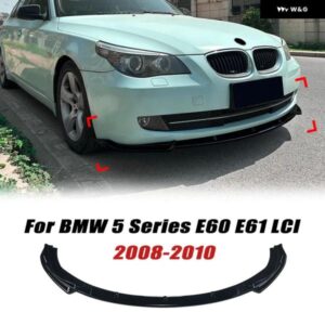 BMW 5シリーズ E60 E61 LCI 2008-2010 車用 フロント バンパー リップ フロントショベル スポイラー スプリッター ボディ 外装 ガード 装飾 カバー